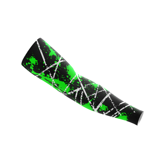 Anarchy Viridis black and neon green compression sleeve from INC-APPAREL