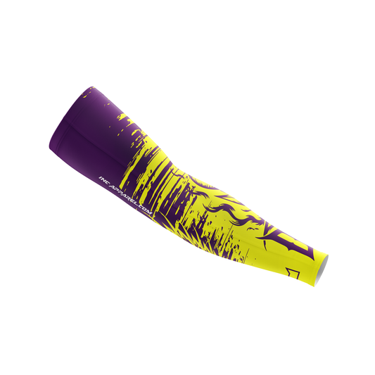 Anima Duplex purple and yellow darts compression sleeve from INC-APPAREL