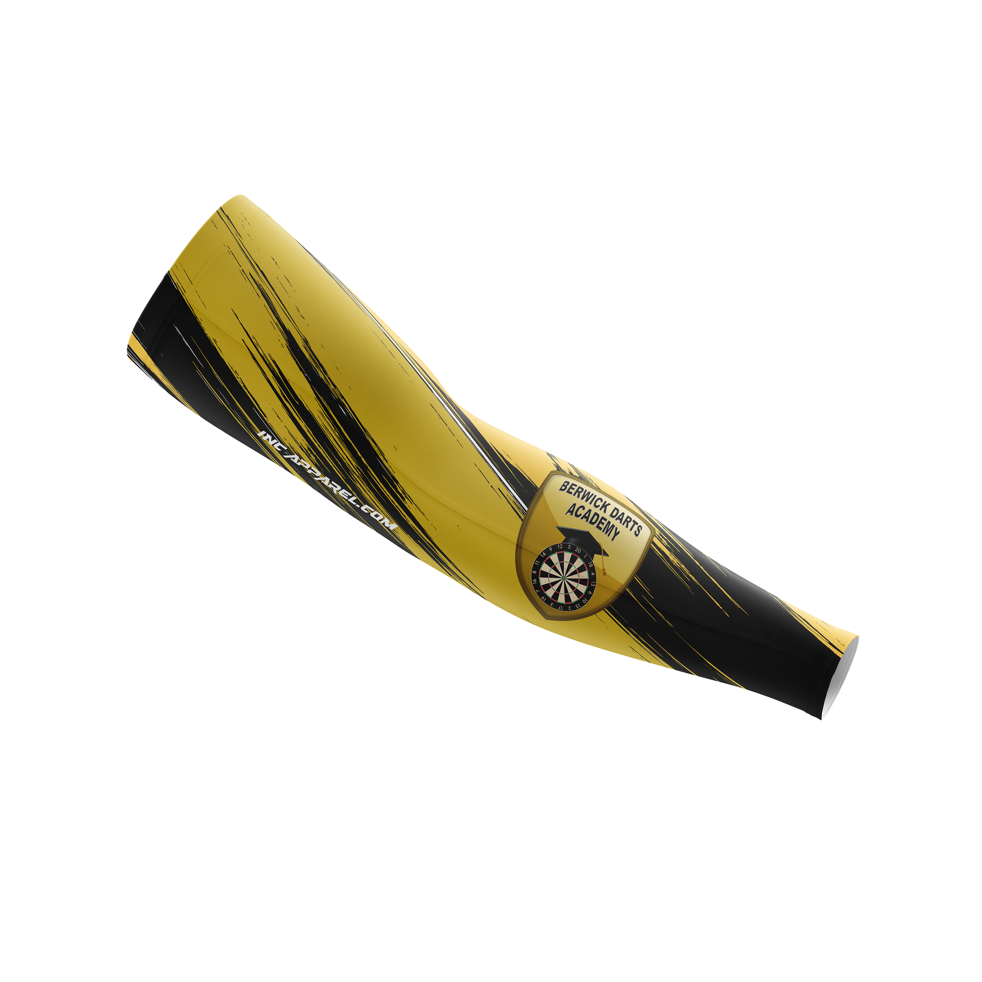 Berwick Darts Academy Darts Sleeve – Front View Featuring Compression Fit and Academy Branding | INC-APPAREL