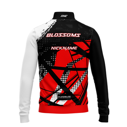 Blossoms Darts Academy Quarter Zip Midlayer – Back View | INC-APPAREL