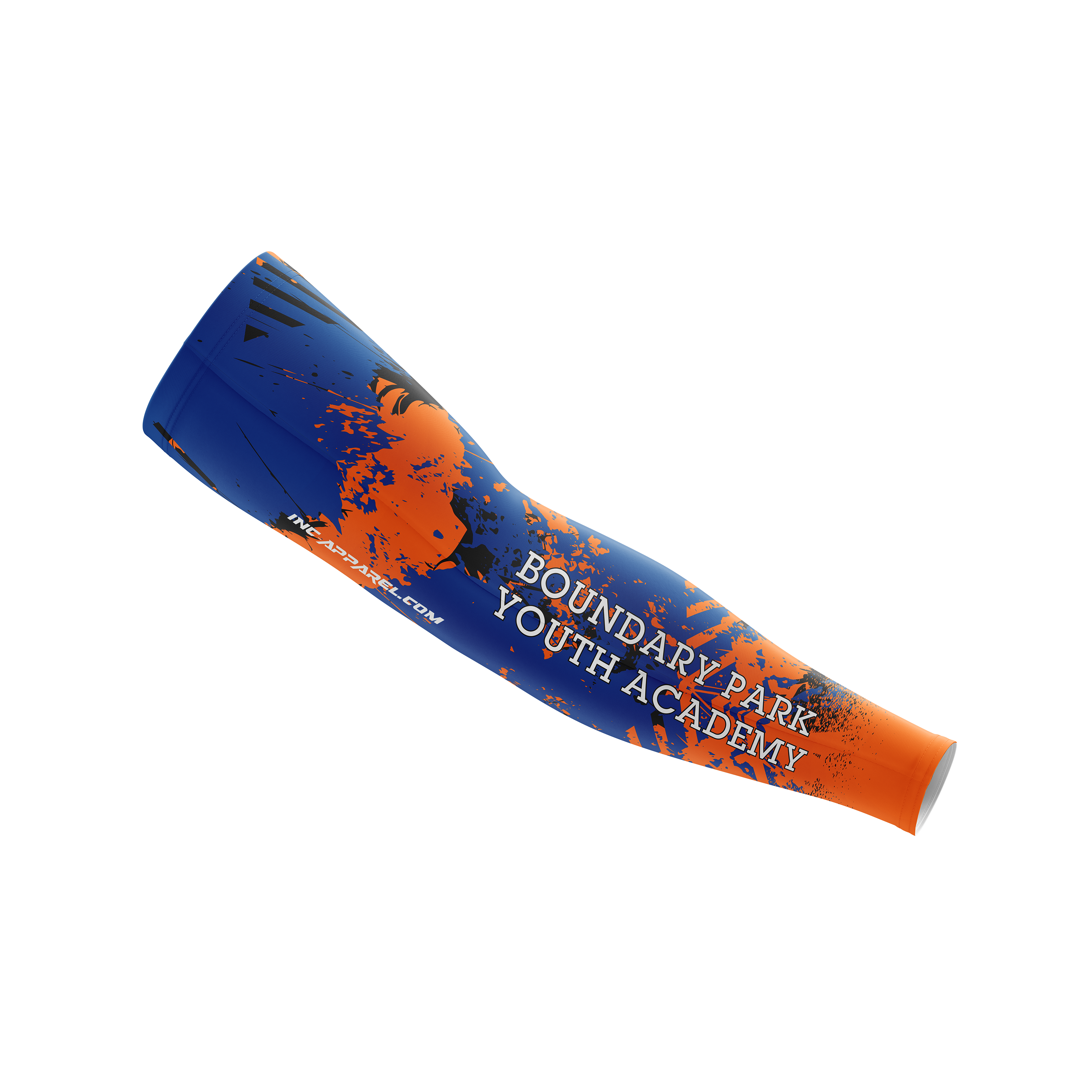 Boundary Park Youth Darts Academy Sleeve from INC-APPAREL – made-to-order compression arm sleeve with breathable fabric and official academy branding.