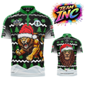 Combined front and back view of the Official Cambridgeshire Darts Academy Christmas Pro1 Darts Shirt from INC-APPAREL