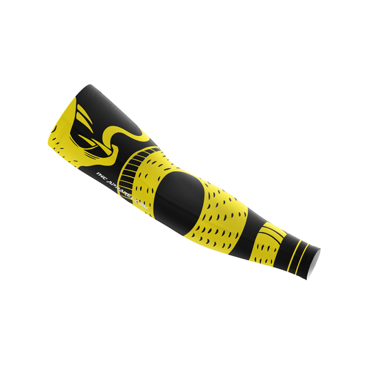 Cobra Naja Nigricollis yellow darts compression sleeve from INC-APPAREL