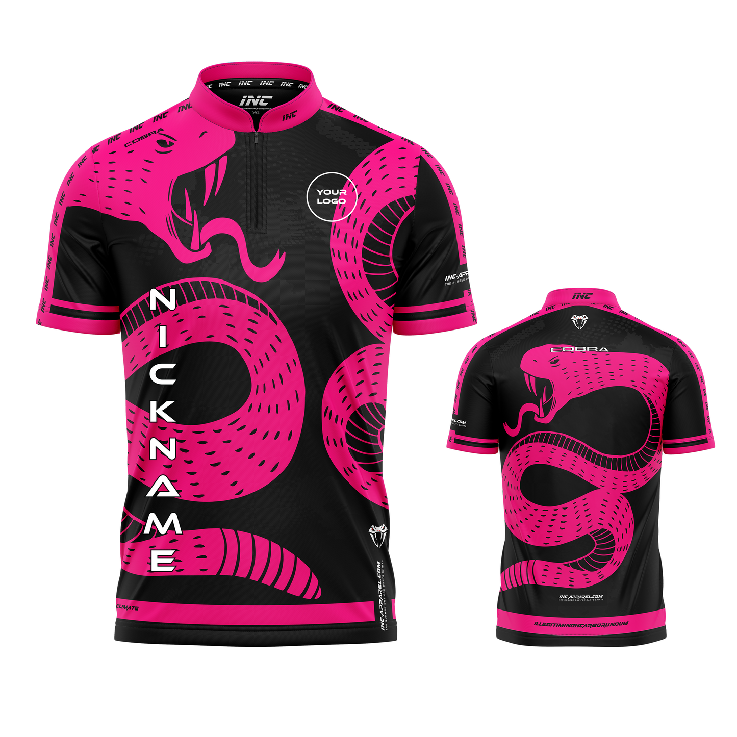Cobra Rosaniger pink darts shirt from INC-APPAREL