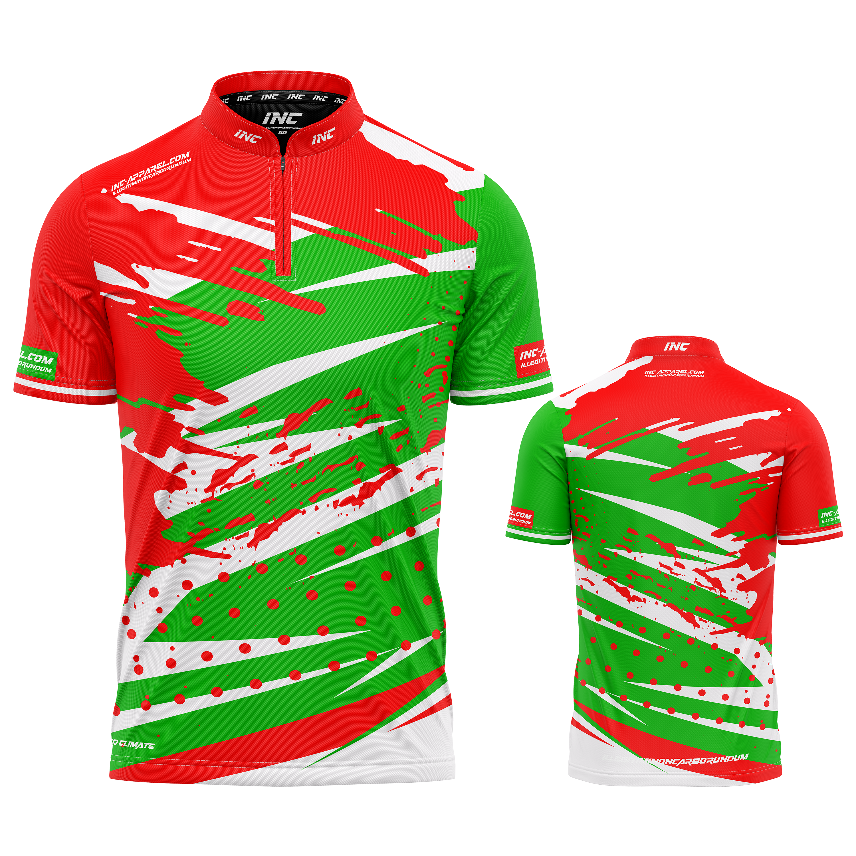 Cupio Red Green Pool and Darts Shirt by INC-APPAREL – breathable moisture-wicking performance darts shirt