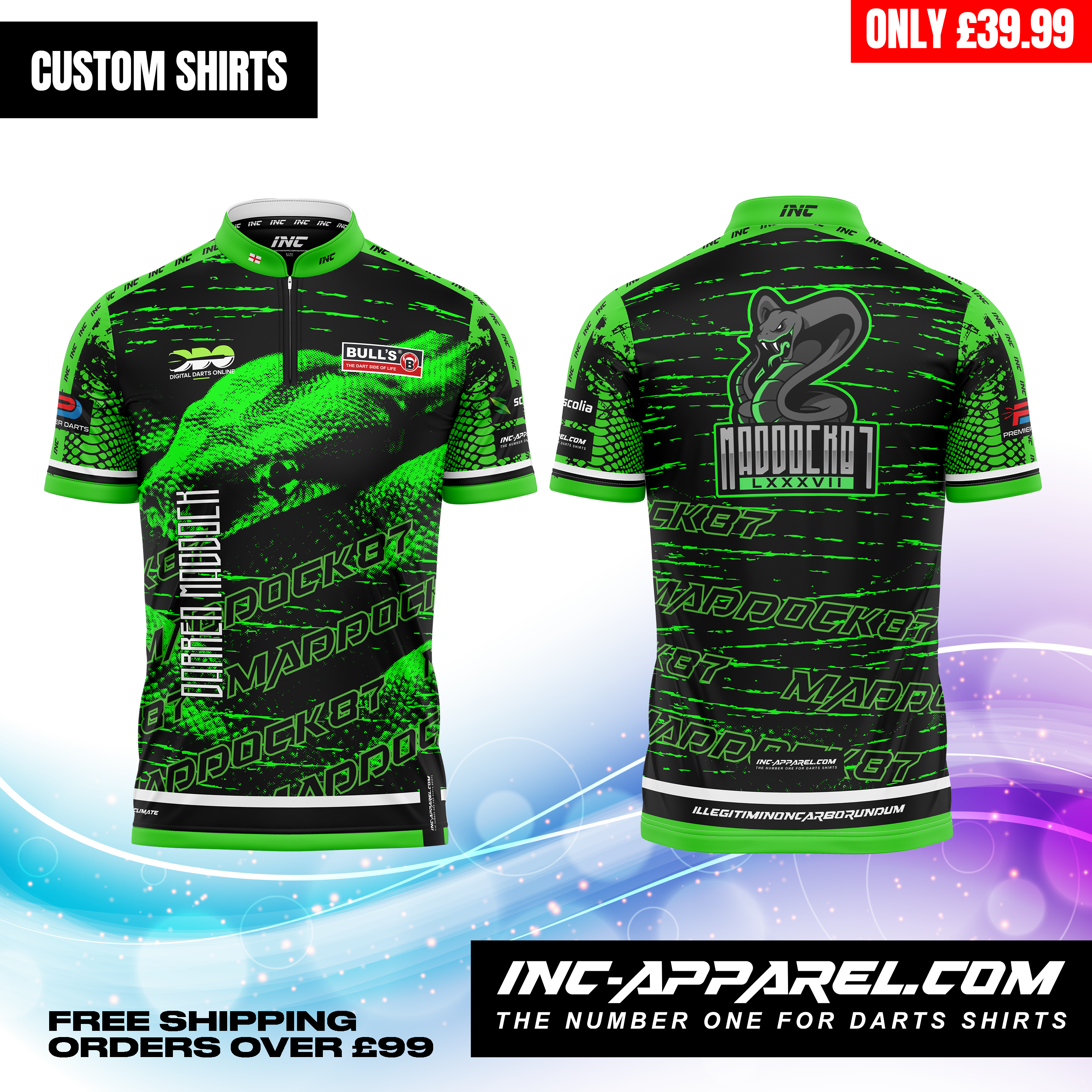 Custom Darts Shirt – 9 | INC-APPAREL
