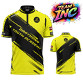 Combined front and back view of the Official Dartmann Youth Academy Darts Shirt from INC-APPAREL