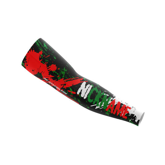Front view of Darts World Order Compression Sleeve – high-performance gear for dart throwers from INC-APPAREL