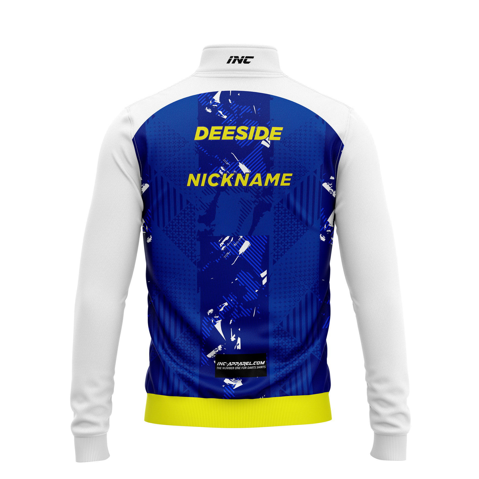 Deeside Junior Darts Academy Quarter Zip Midlayer – Back View | INC-APPAREL