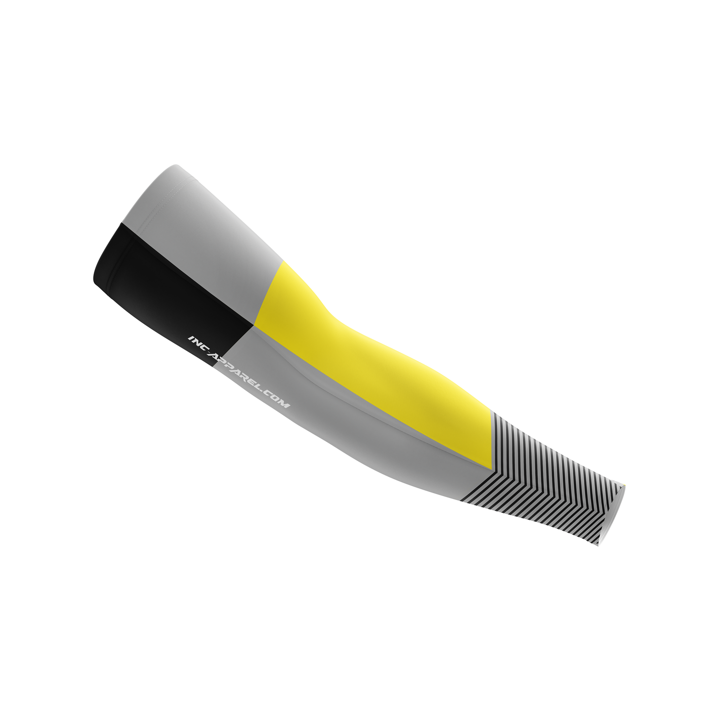 Defiant Rebellis Nucleus yellow grey and black darts compression sleeve from INC-APPAREL
