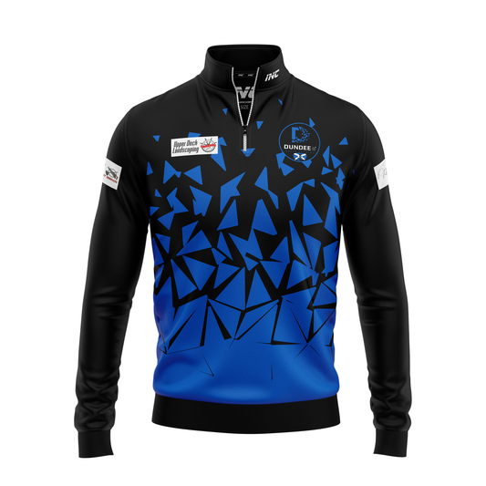 Dundee Darts Academy Quarter Zip Midlayer – Front View | INC-APPAREL