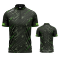 Fatum Manus Green Custom Pool Shirt from INC-APPAREL – lightweight performance pool shirt with XPRO collar and customizable green design.
