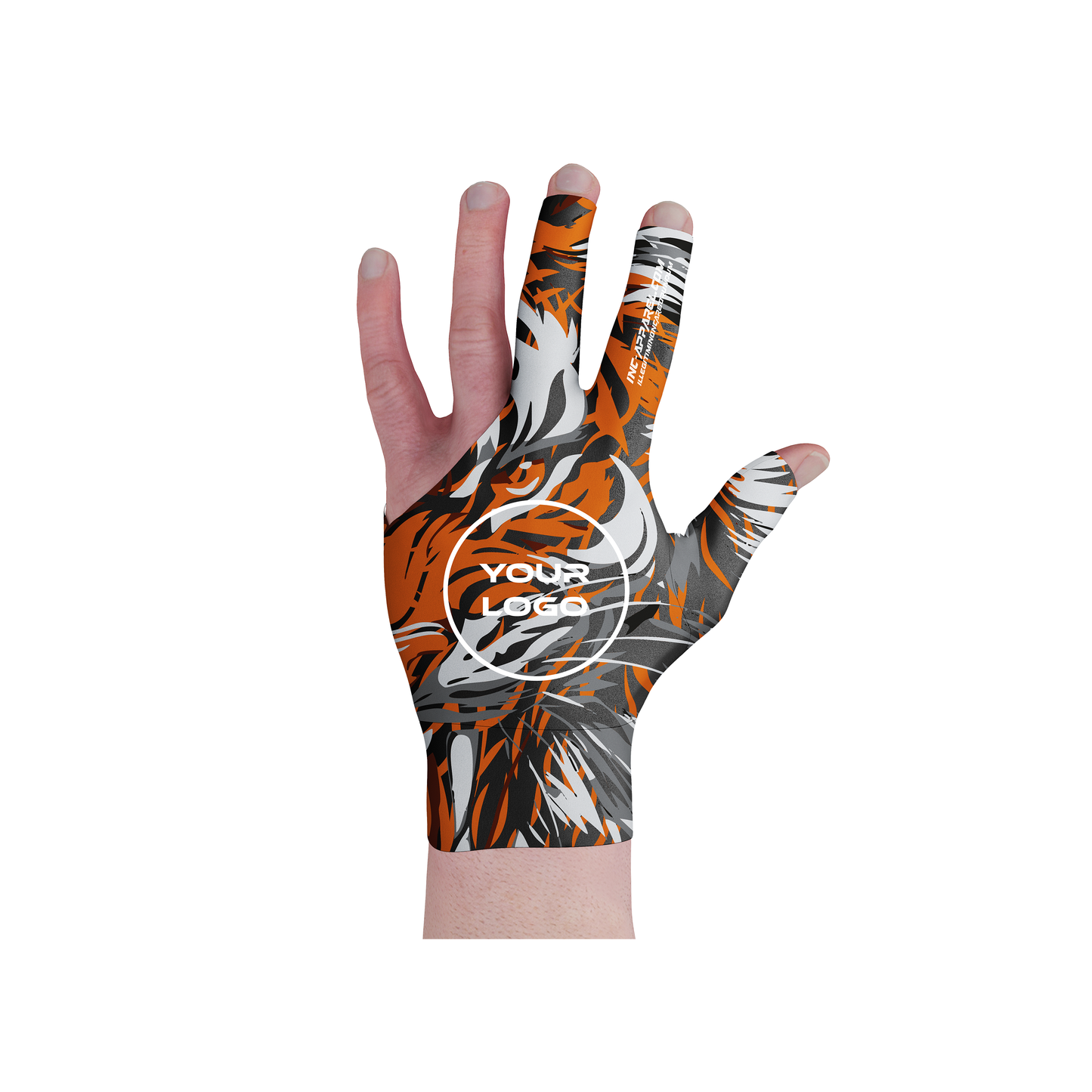 Fera Saeva tiger orange and black performance pool glove from INC-APPAREL