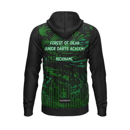 Forest of Dean Junior Darts Academy Hoodie – Back View | INC-APPAREL