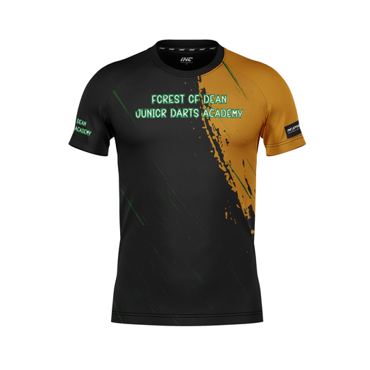 Forest of Dean Junior Darts Academy Training Tee – Front View | INC-APPAREL