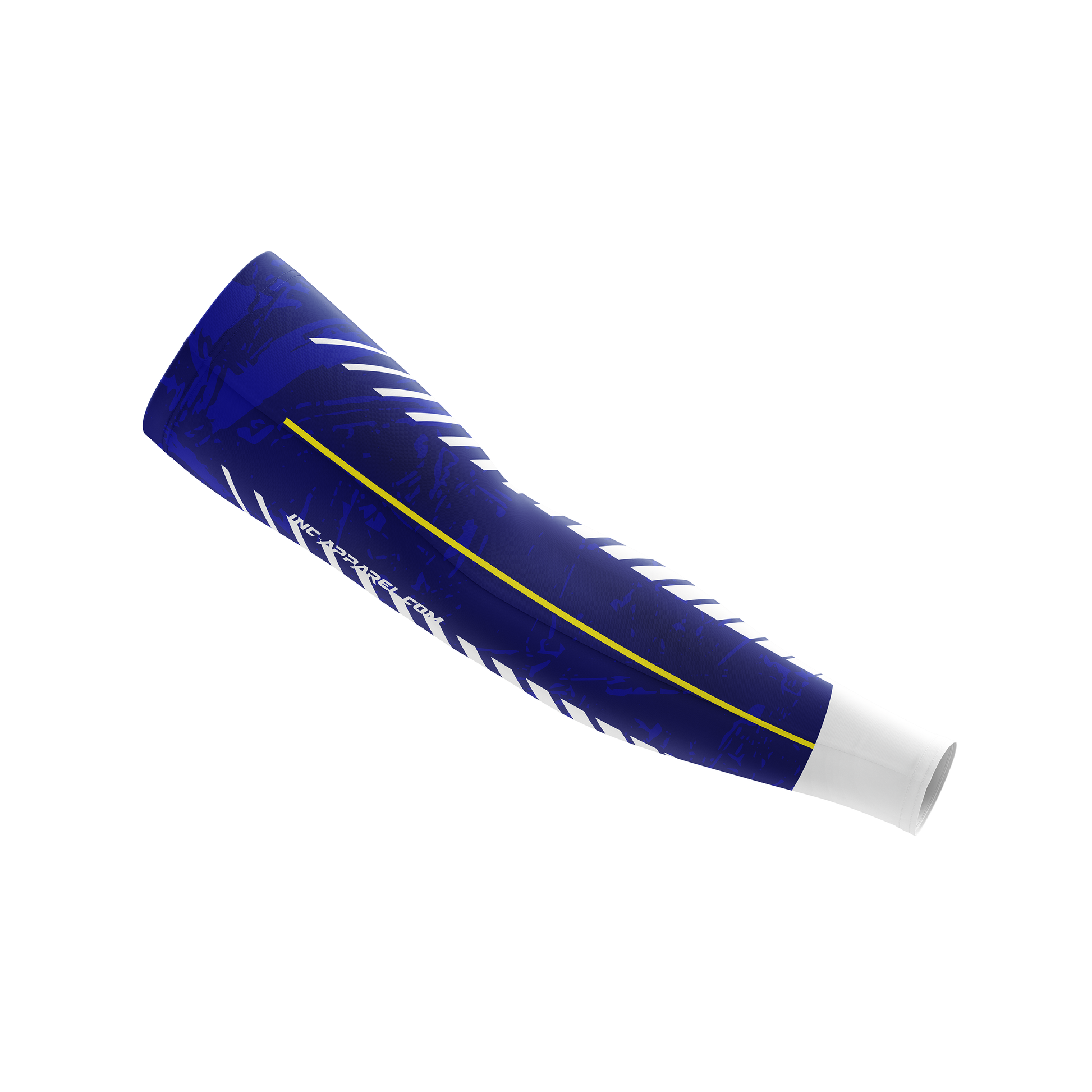 Glacialis Lumen blue white and yellow darts compression sleeve from INC-APPAREL