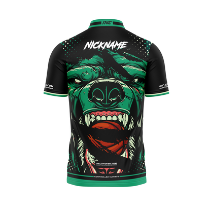 Back view of the Gorilla Gigas Pro1 Darts Shirt - INC-APPAREL