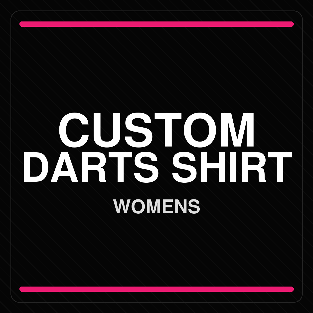Front view of the Custom Women's Darts Shirt, highlighting customizable collar options, logo placement zones, optional pocket, and a tailored feminine silhouette.