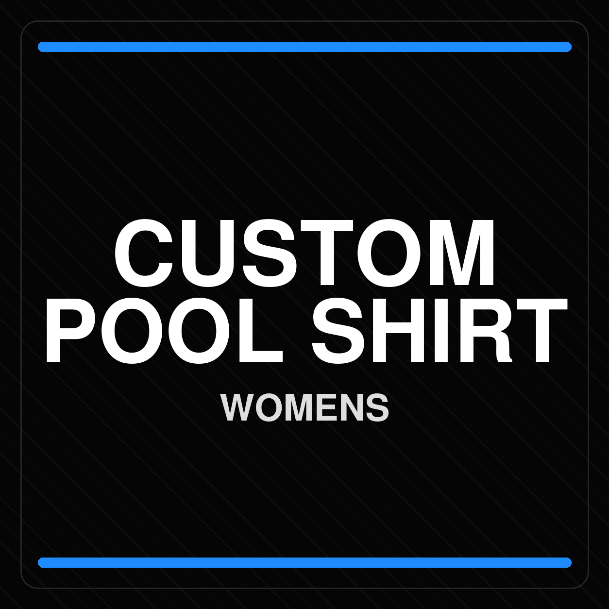 Front view of the Custom Women's Pool Shirt, showcasing customizable collar options, logo placement areas, optional chest pocket, and a tailored feminine fit.