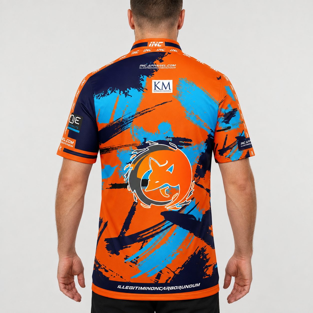 Back view of The Cue Club Men and Youth The Romarios Pool Shirt, highlighting the breathable rear paneling and athletic shoulder cut for unrestricted movement.