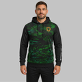 Front view of the unisex Forest of Dean Junior Darts Academy Hoodie, highlighting the cozy fleece design and bold official academy crest across the chest.