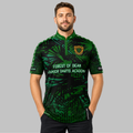 Front view of the Men and Youth Forest of Dean Junior Darts Academy Shirt, showing the vibrant academy colors, professional athletic collar, and official crest.