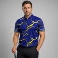 Front view of the Men and Youth Fulmen Blue and Yellow shirt, featuring a vibrant athletic team design.