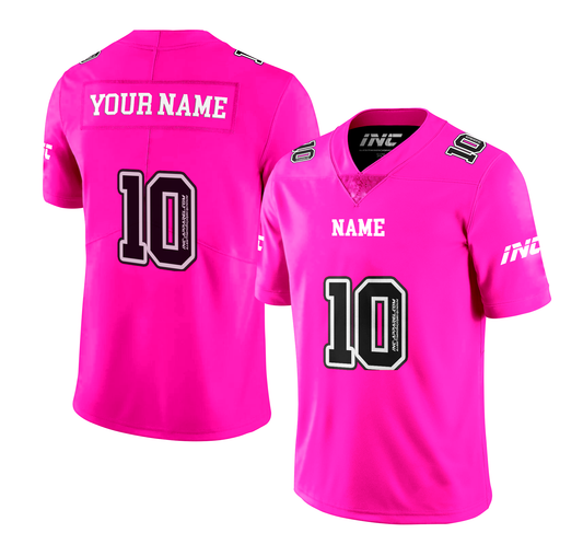 INC-APPAREL Imperium Pink American Football Shirt with personalised name and number options for supporters and leisurewear.