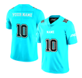 INC-APPAREL Imperium Sky Blue American Football Shirt with personalised name and number options for supporters and leisurewear.