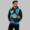Front view of the unisex Jordan's Darts Academy Hoodie, highlighting the cozy fleece design and bold official academy crest across the chest.