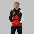 Front view of the unisex Official Blossoms Junior Darts Academy hoodie, highlighting the cozy fleece design and bold academy branding across the chest.
