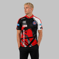 Front view of the Men and Youth Official Blossoms Junior Darts Academy shirt, showcasing the professional athletic design and prominent academy branding.