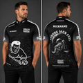 Front view of the Men and Youth Official Chalky Trousers Pool shirt, showcasing the sleek athletic design, comfortable collar, and prominent team branding.