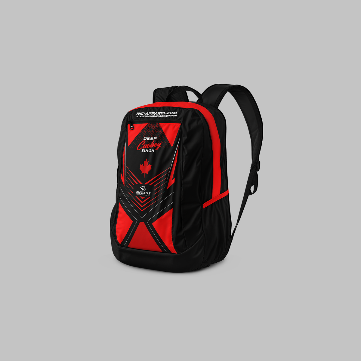 Official Deep Singh Backpack, showcasing the 2026 collection graphics, secure zippered storage compartments, and durable outer shell.