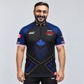 Front view of the Official Deep Singh Blue Pool Shirt, showcasing the 2026 collection design, dynamic contrast accents, and structured collar.
