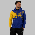 Front view of the unisex Official Hawick Darts Academy Hoodie, highlighting the cozy fleece design and bold official academy crest across the chest.