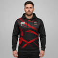 Front view of the unisex Official Nottinghamshire Darts Academy Hoodie, highlighting the cozy fleece design and bold official academy crest across the chest.