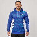 Front view of the unisex Official West of Scotland Darts Academy Hoodie, highlighting the cozy fleece design and bold official academy branding across the chest.