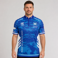 Front view of the Men and Youth Official West of Scotland Darts Academy Shirt, showing the dynamic regional academy styling, professional collar, and sharp sublimated graphics.
