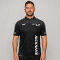 Front view of the Men and Youth Official What's The Point Darts Shirt, showing the dynamic team styling, professional collar, and sharp sublimated graphics.