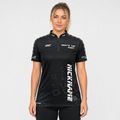 Front view of the Women's Official What's The Point Darts Shirt, showing the custom-contoured athletic fit and official branding on the chest.