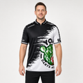 Front view of the Men and Youth Official York Darts Academy Darts Shirt, showing the dynamic team styling, professional collar, and sharp sublimated graphics.