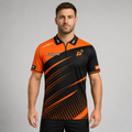 Front view of the Men and Youth Official Prime Sports Darts Academy shirt, showcasing the professional athletic design and prominent academy branding.