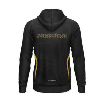 Kyle "The Destroyer" Davidson Darts Hoodie – Back View Featuring Custom Graphic and Performance Fit | INC-APPAREL