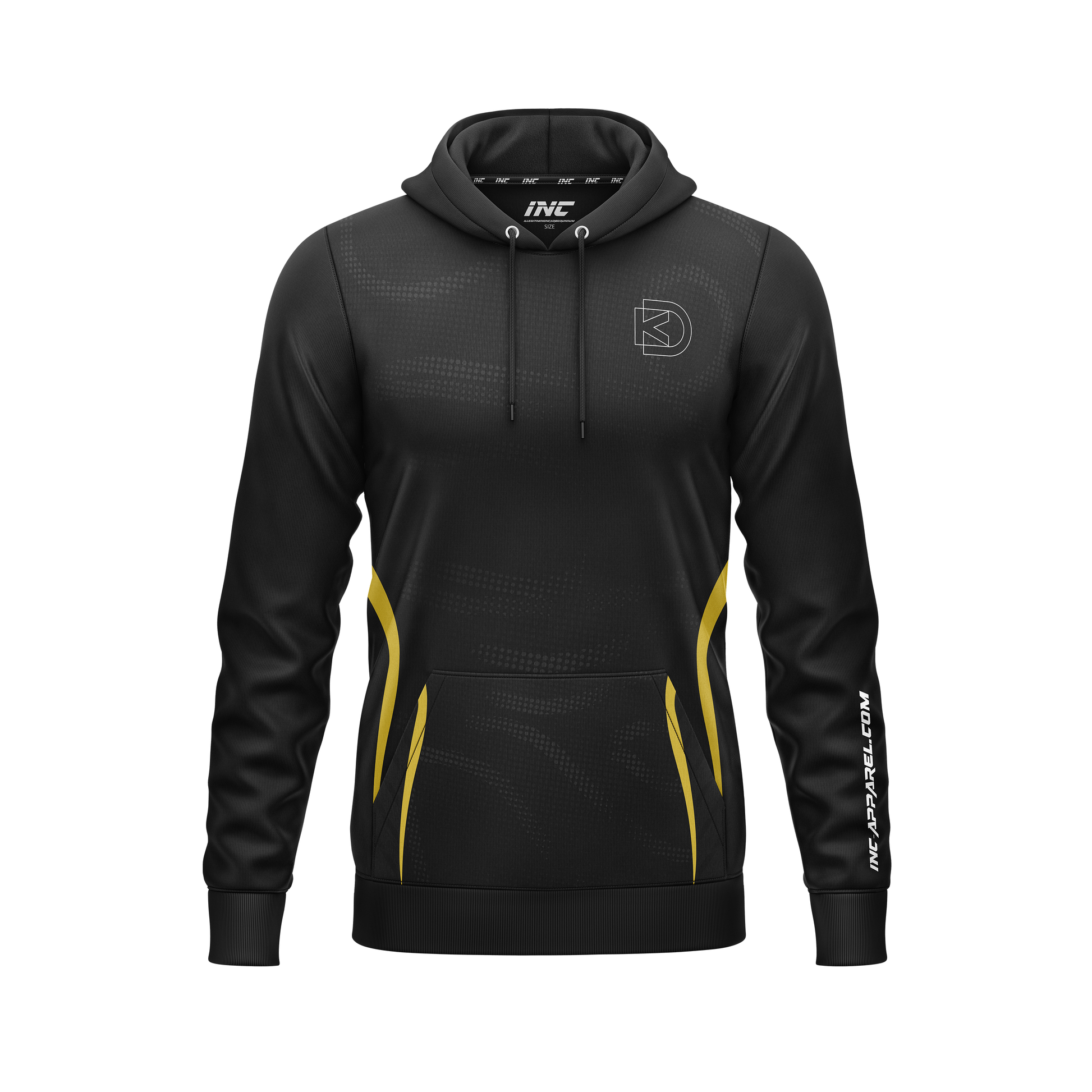 Kyle "The Destroyer" Davidson Darts Hoodie – Front View with Red, Black, and White Graphic | INC-APPAREL