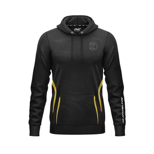 Kyle "The Destroyer" Davidson Darts Hoodie – Front View with Red, Black, and White Graphic | INC-APPAREL