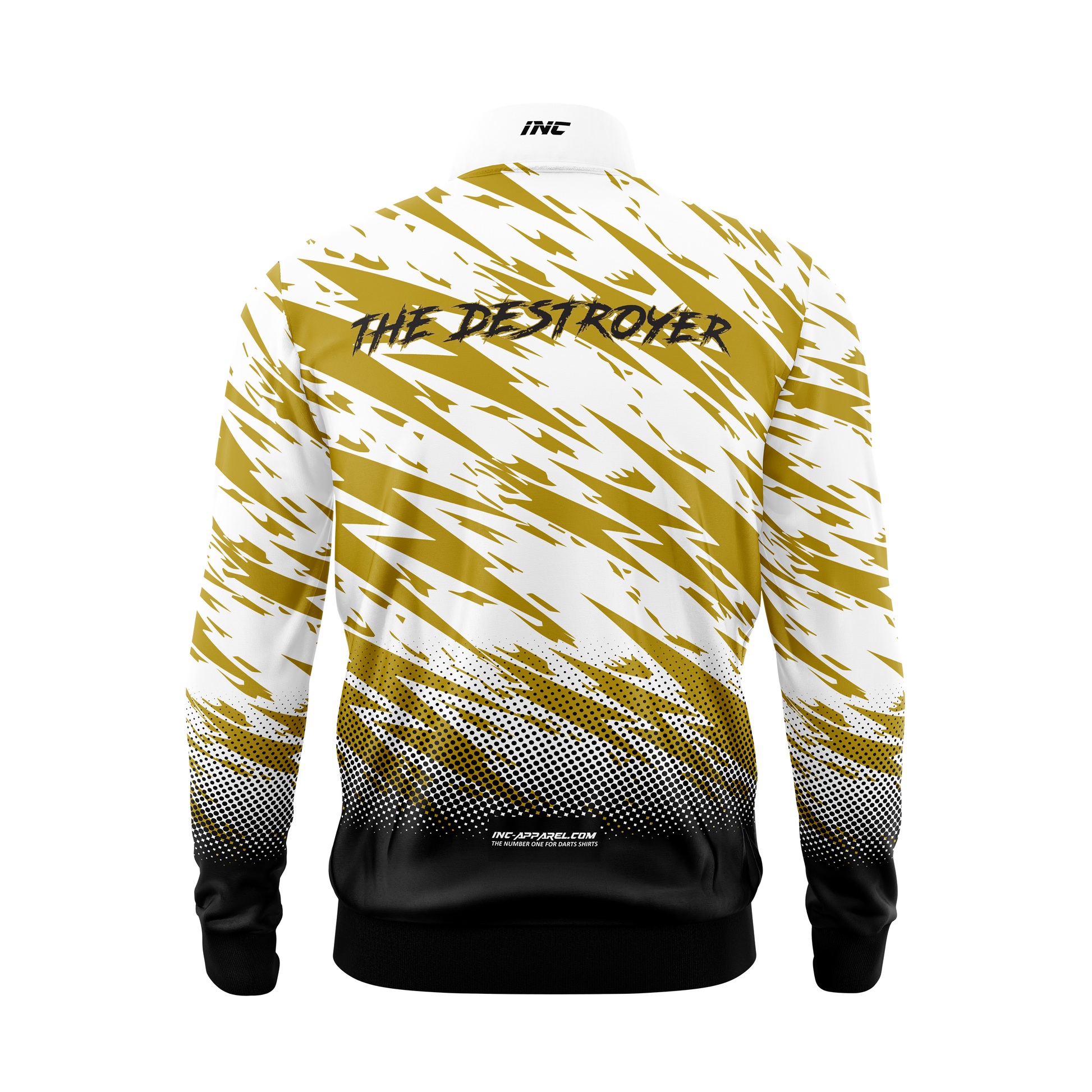 Kyle "The Destroyer" Davidson Darts Tournament Jacket – Back View Featuring Customizable Graphic and Signature Style | INC-APPAREL