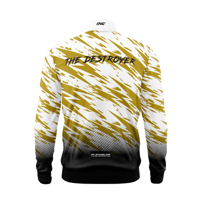 Kyle "The Destroyer" Davidson Darts Tournament Jacket – Back View Featuring Customizable Graphic and Signature Style | INC-APPAREL
