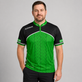 Legatus green white and black darts and pool shirt men's and youth front view lightweight performance shirt