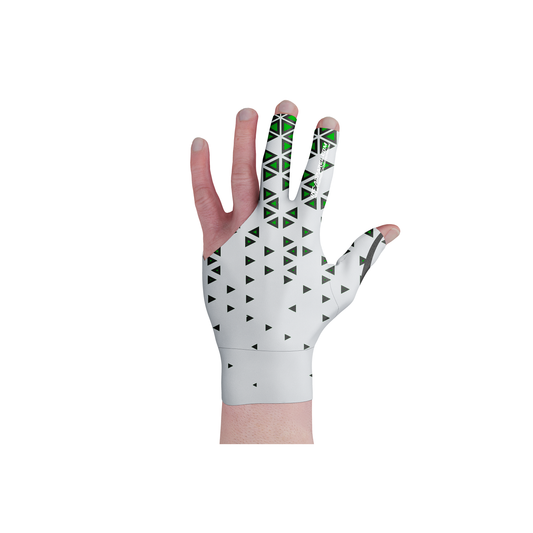Magnus Green and White Pool Glove from INC-APPAREL – performance billiards glove for smooth cue control.